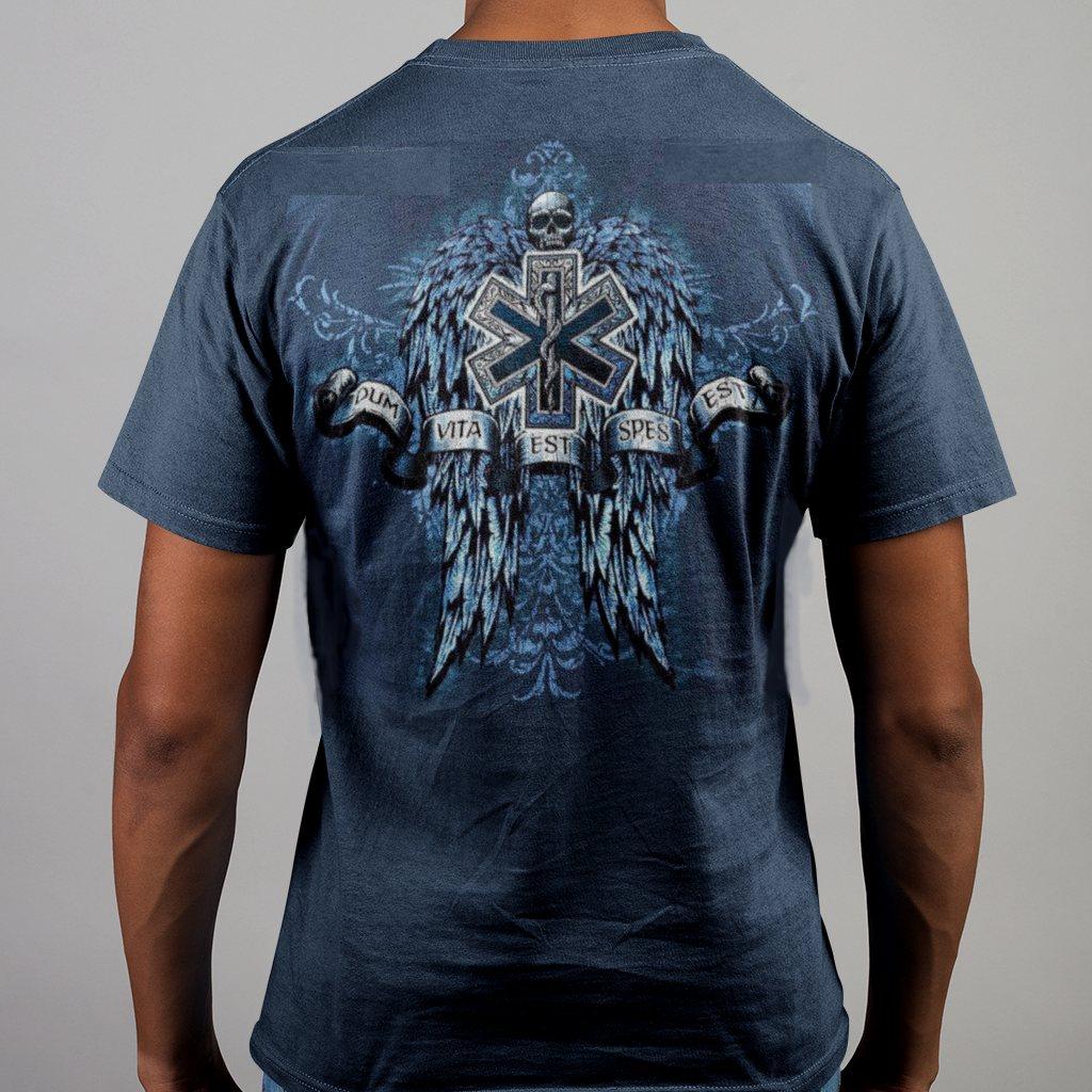 EMS Skull Wings Full Premium T-Shirt - Military Republic