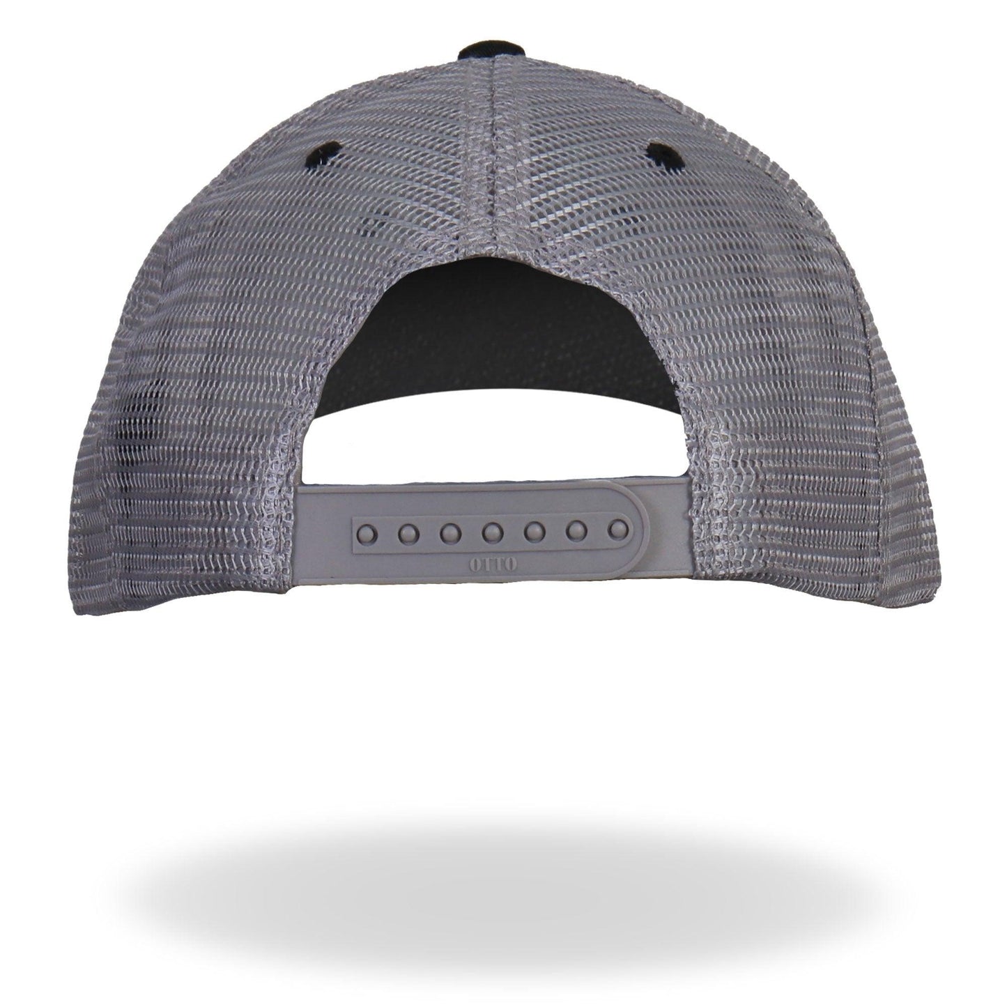 Eagle Tattoo Black Trucker Hat with Grey Mesh - Military Republic