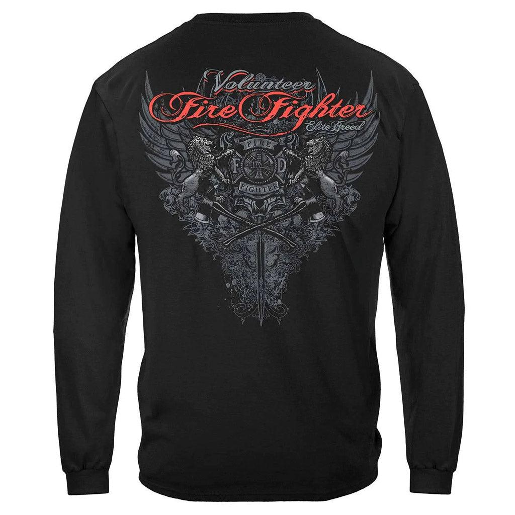 United States Elite Breed Volunteer Firefighter Premium Long Sleeve - Military Republic