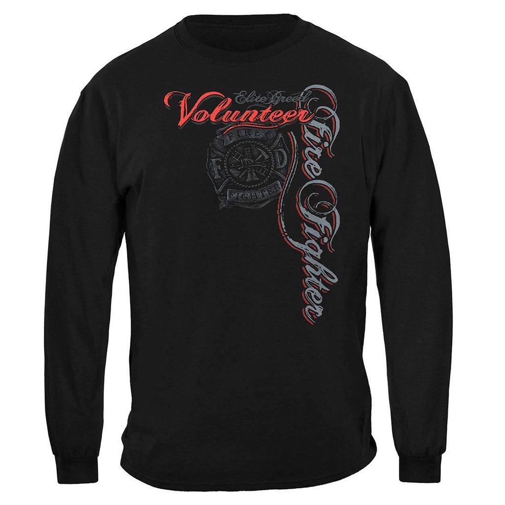 United States Elite Breed Volunteer Firefighter Premium Long Sleeve - Military Republic