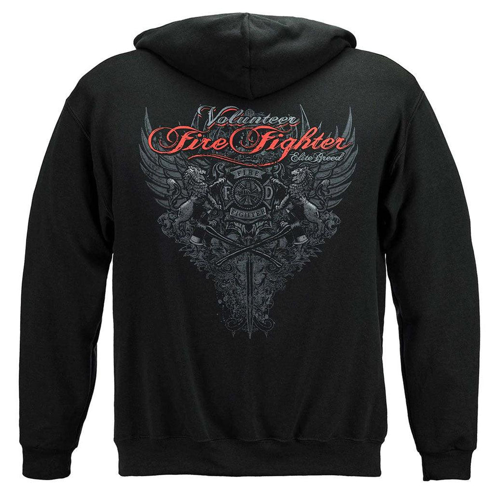 United States Elite Breed Volunteer Firefighter Premium Hoodie - Military Republic