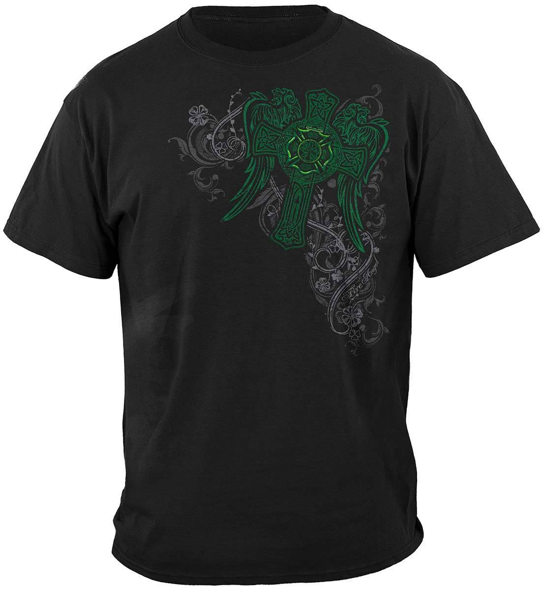Fire Angel Irish Cross Elite Breed Firefighters Hoodie - Military Republic
