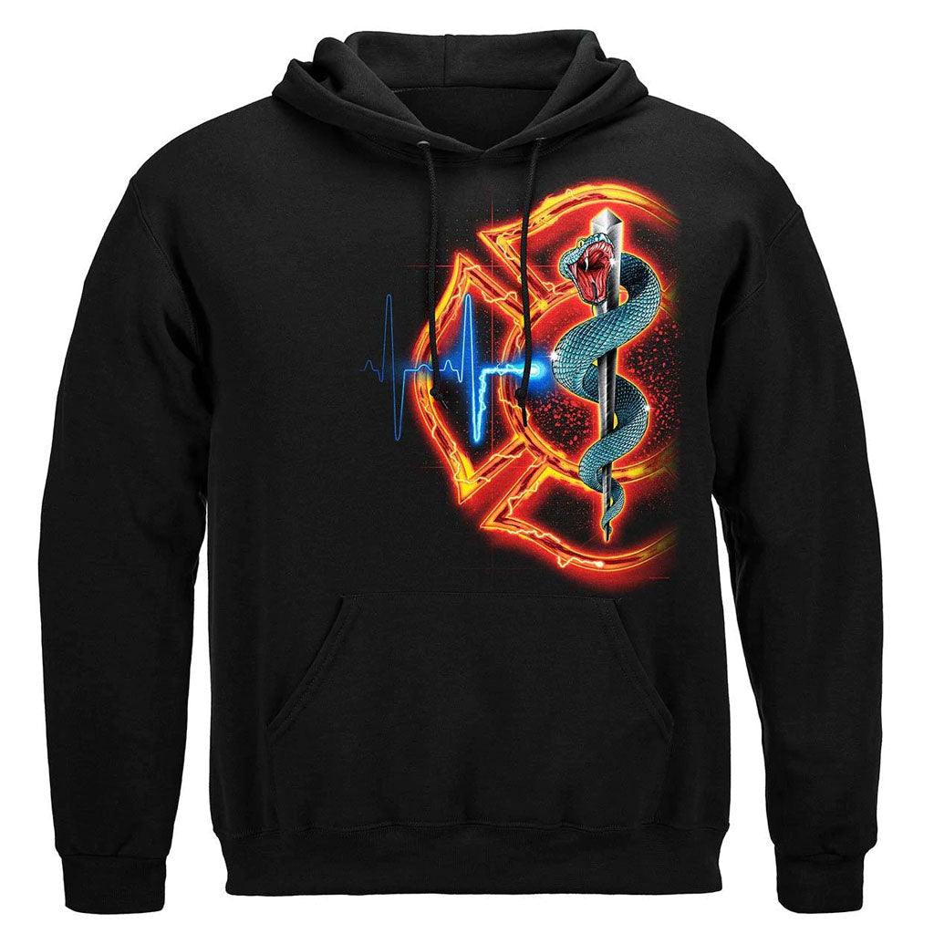 United States Fire Rescue full front Maltese Premium Hoodie - Military Republic