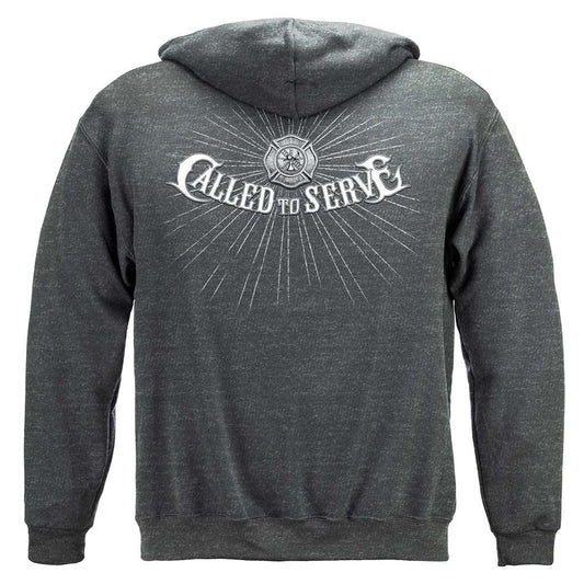 United States Firefighter Called To Serve Premium Hoodie - Military Republic