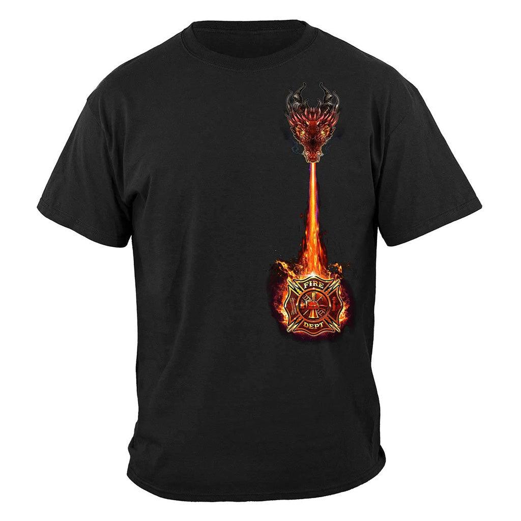 United States Firefighter City Dragon Premium Hoodie - Military Republic