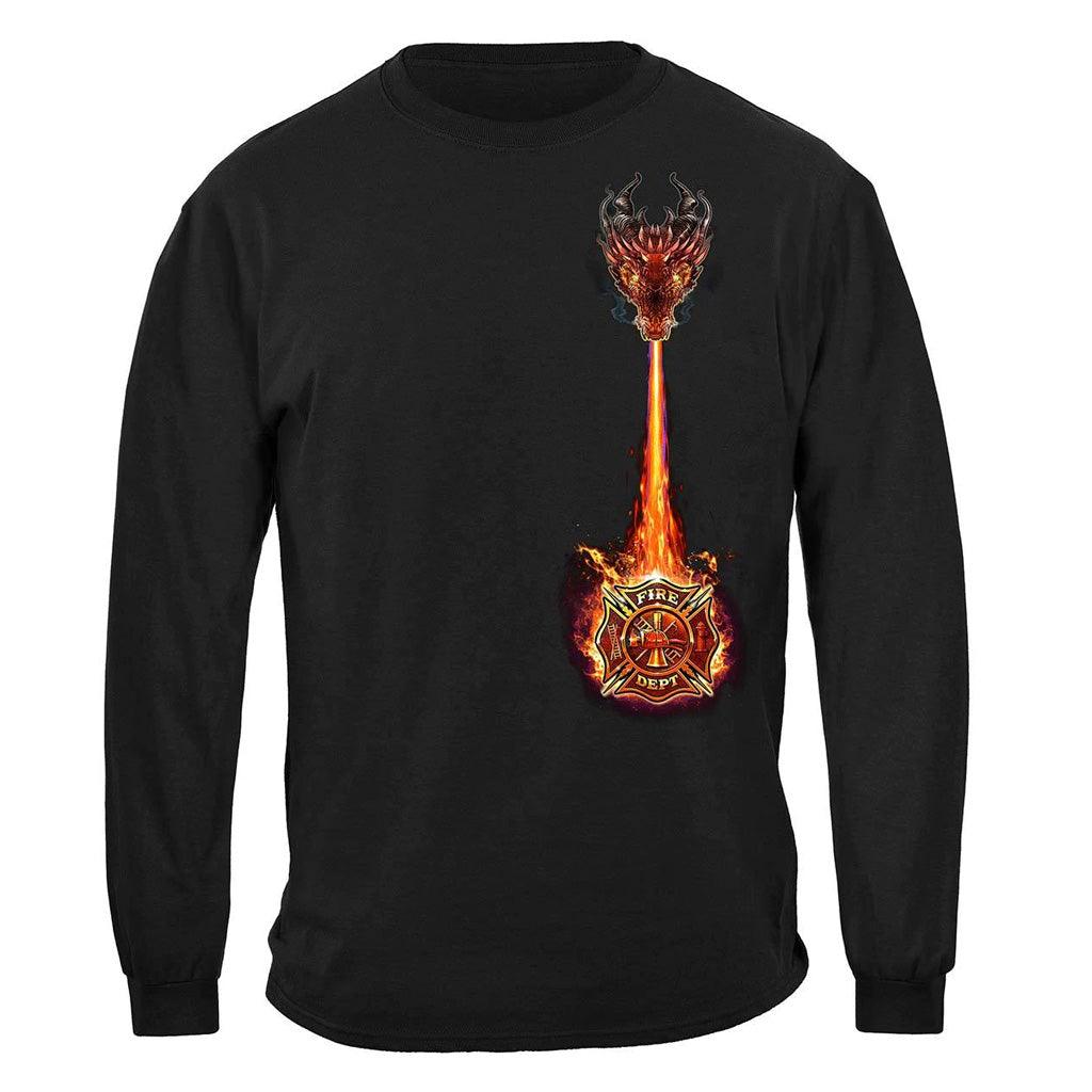 United States Firefighter City Dragon Premium Long Sleeve - Military Republic