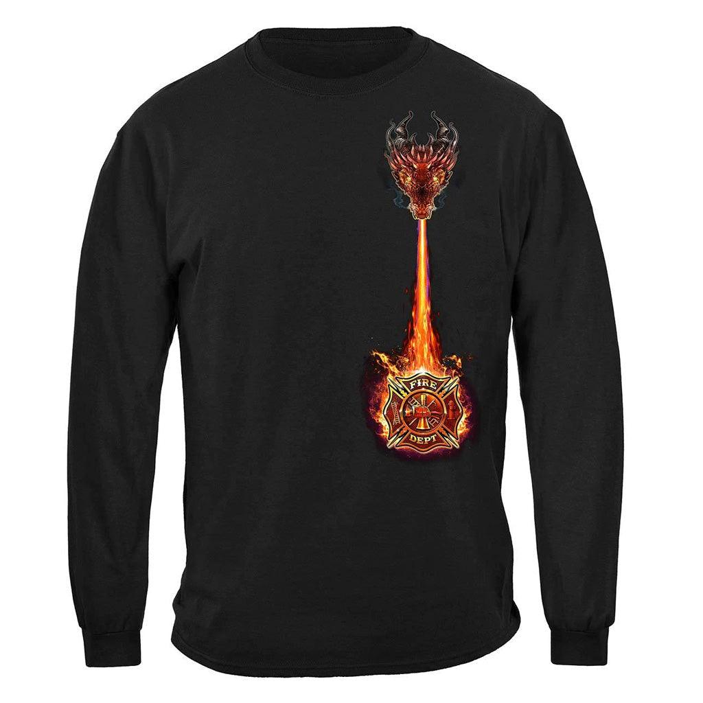United States Firefighter City Dragon Premium Hoodie - Military Republic
