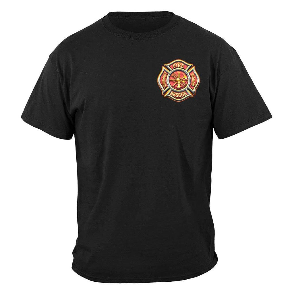 United States Firefighter Classic Fire Maltese Premium Long Sleeve - Military Republic