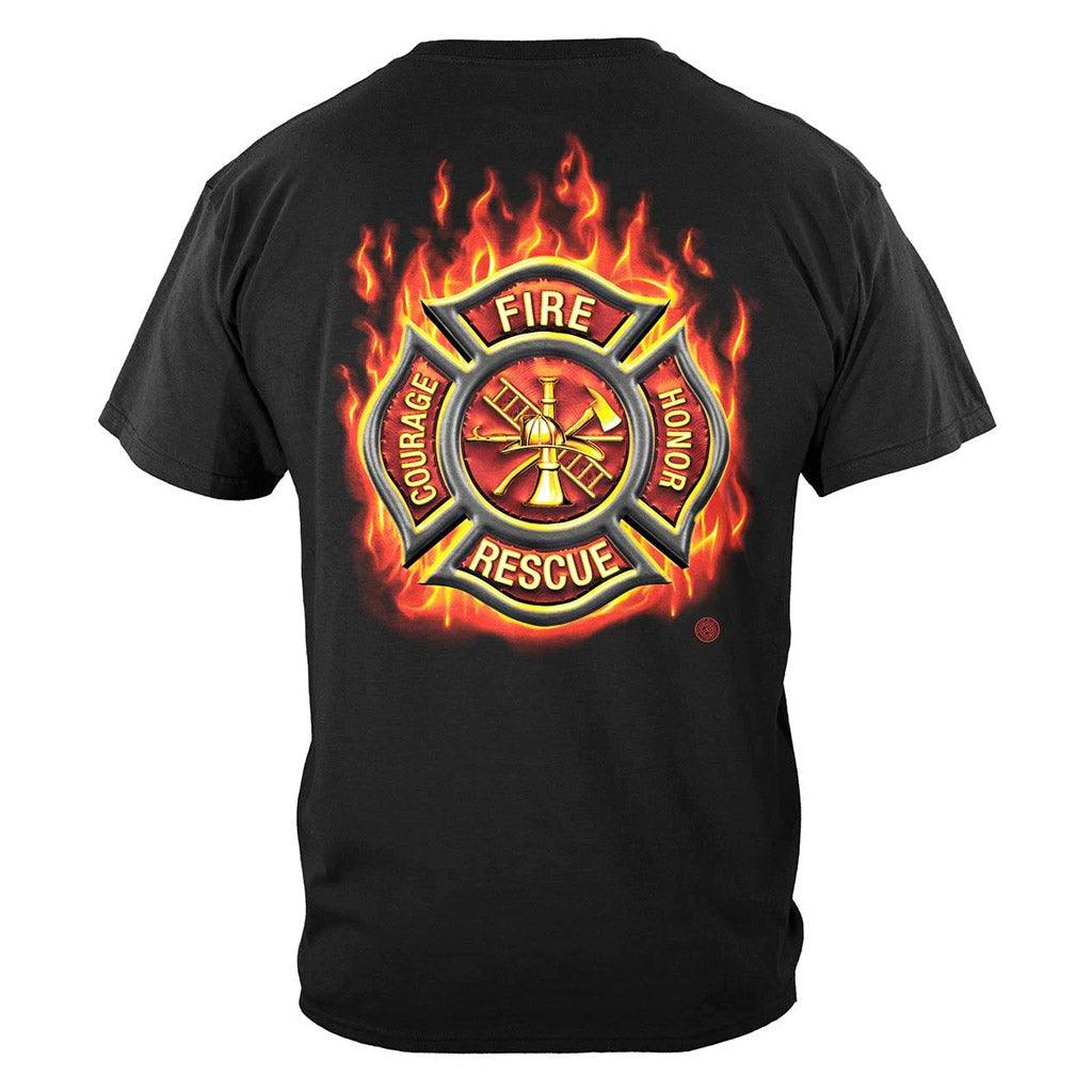 United States Firefighter Classic Fire Maltese Premium Hoodie - Military Republic