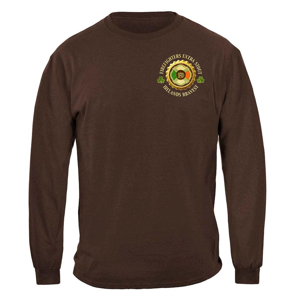 United States Firefighter DL Ireland's Irish Bravest Premium Long Sleeve - Military Republic