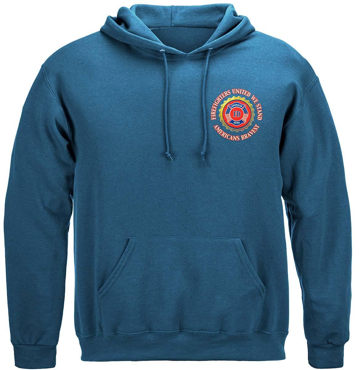 Firefighter Denim Fade Hoodie - Military Republic