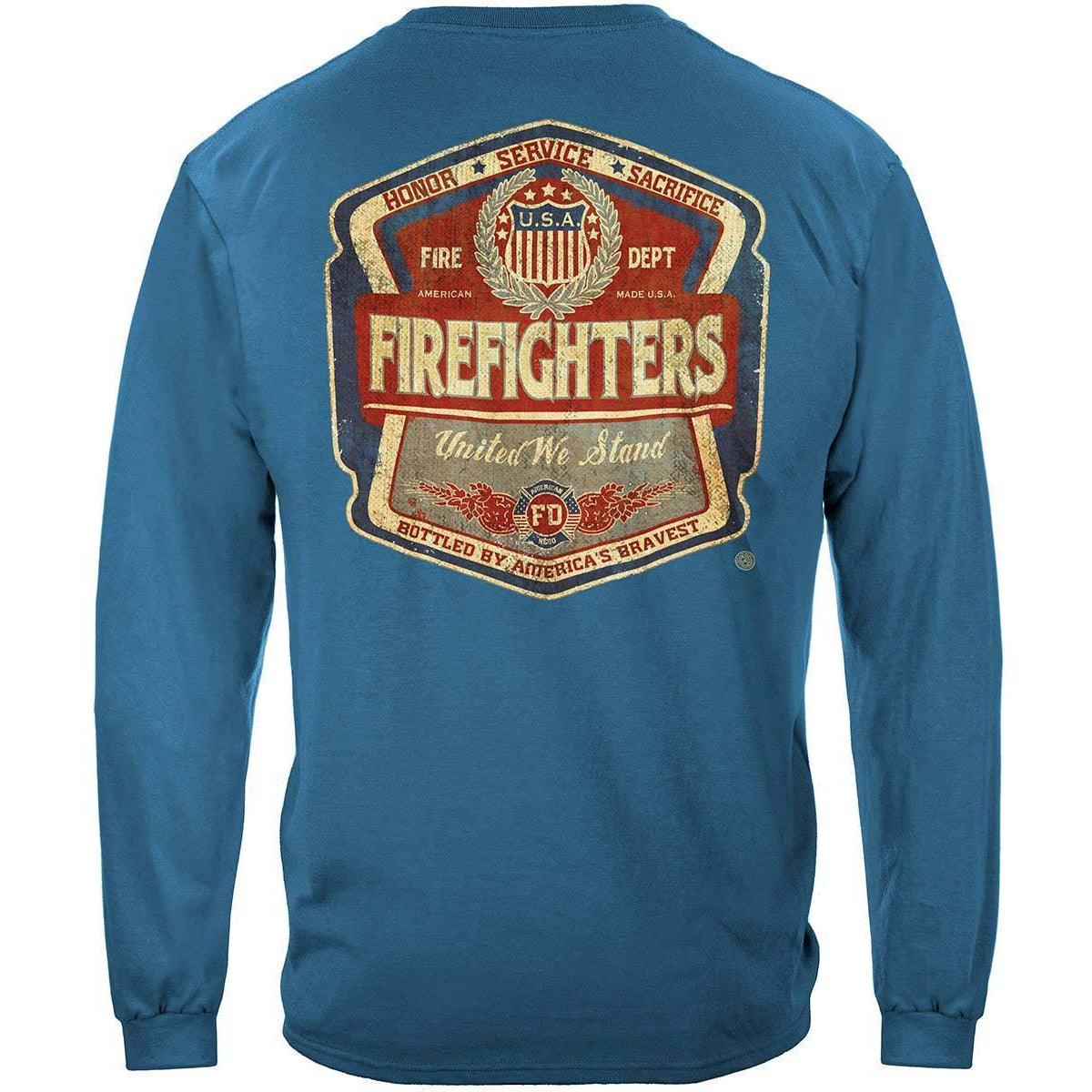 Firefighter Denim Fade T-Shirt - Military Republic