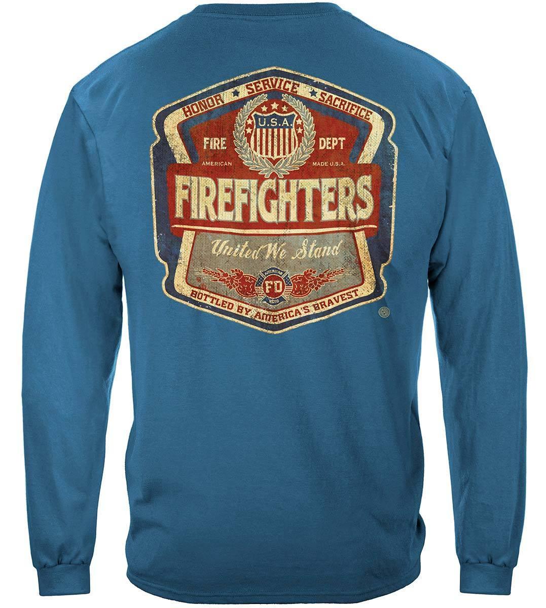 Firefighter Denim Fade Hoodie - Military Republic