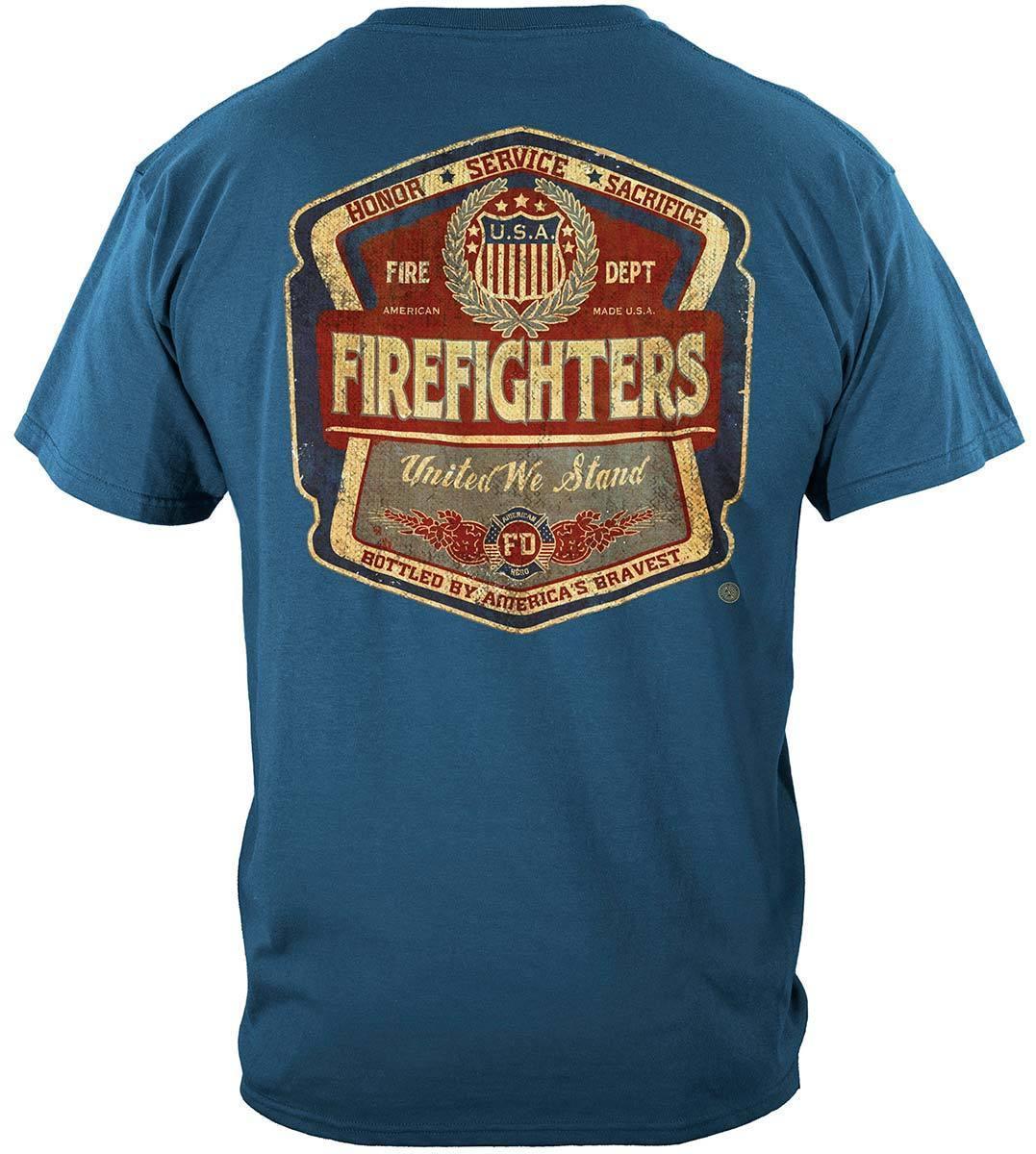 Firefighter Denim Fade Hoodie - Military Republic