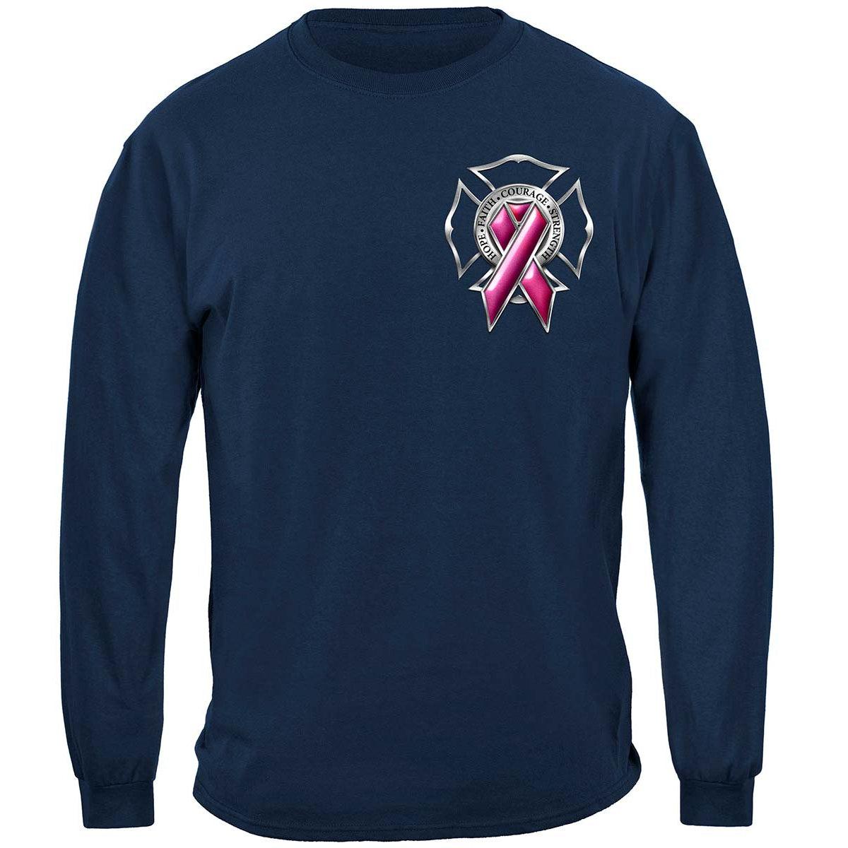 Firefighter Fight for a Cure Cancer Awareness Hoodie - Military Republic