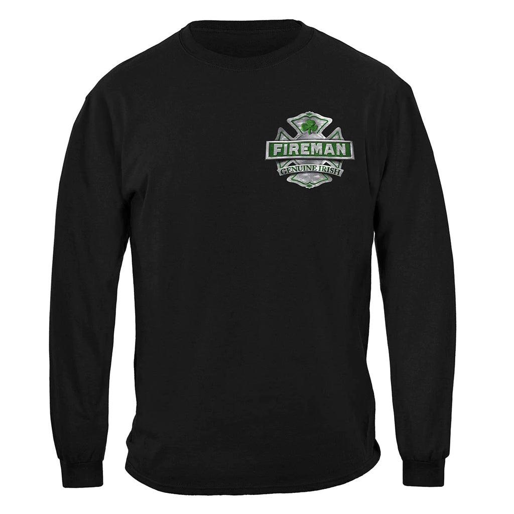 United States Firefighter Garda Irish Ireland's Irish Bravest Premium Long Sleeve - Military Republic