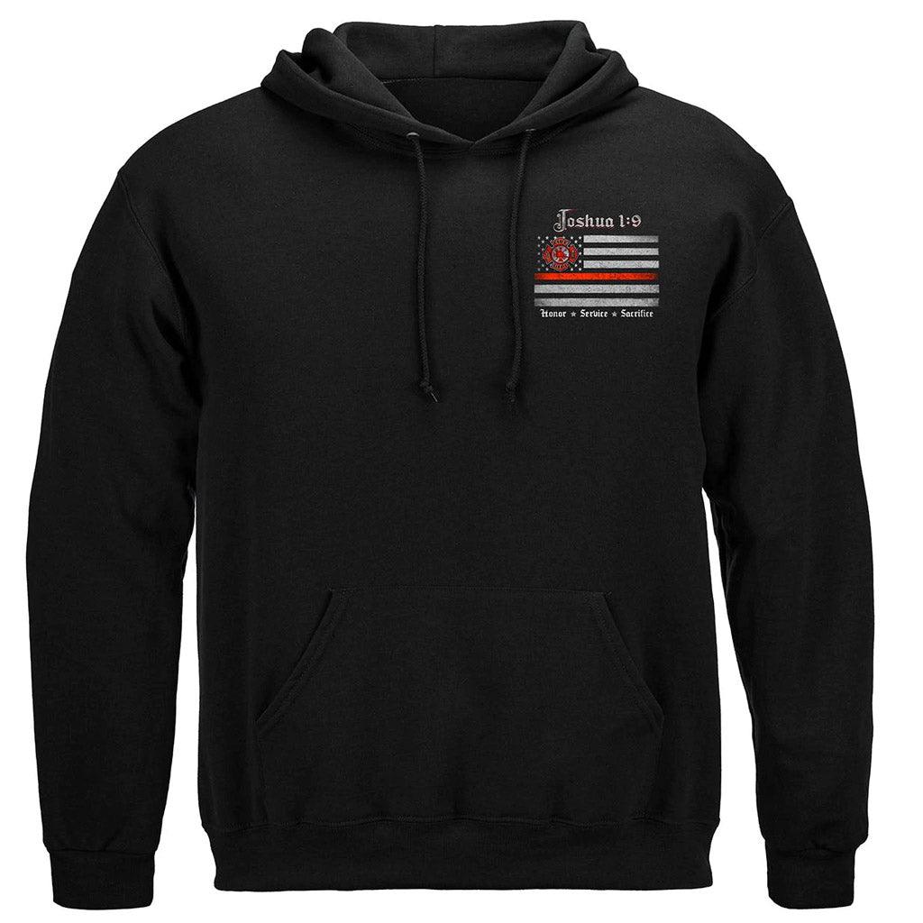 United States Firefighter Joshua 1:9 Premium Long Sleeve - Military Republic