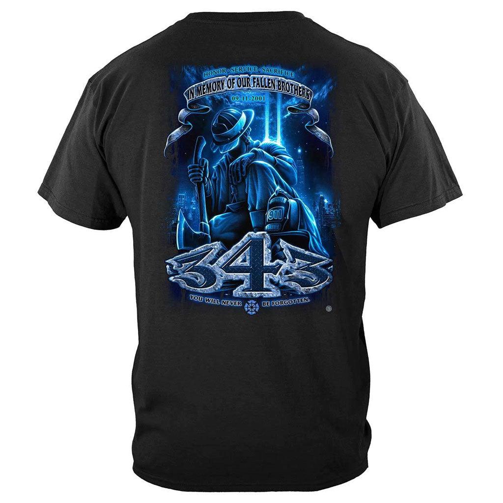 United States Firefighter Never Forget Brotherhood Premium Long Sleeve - Military Republic
