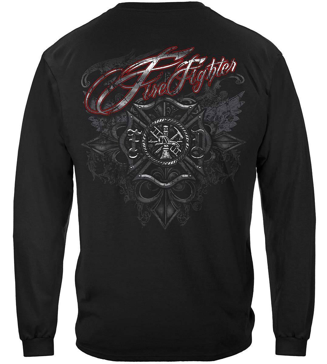 Firefighter Red Foil Hoodie - Military Republic