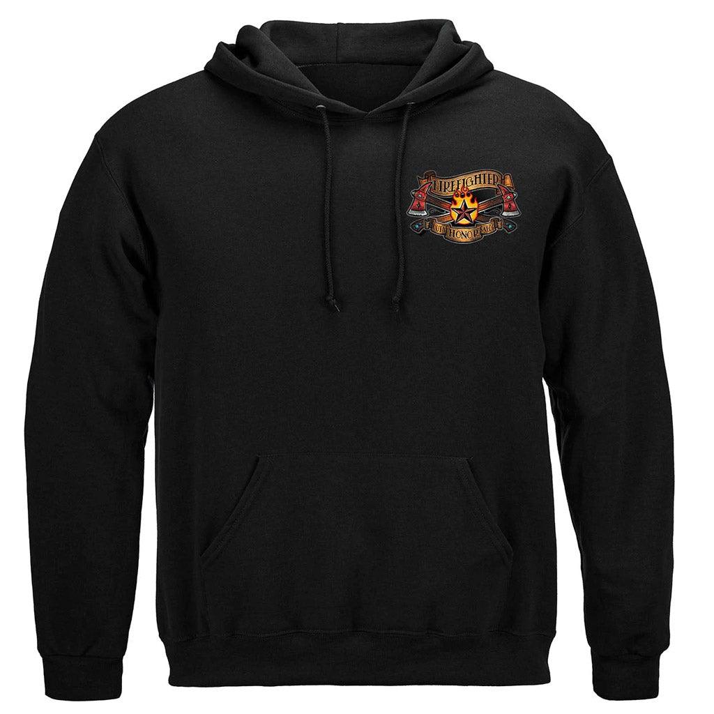 United States Firefighter Tattoo Vintage Ink Premium Long Sleeve - Military Republic