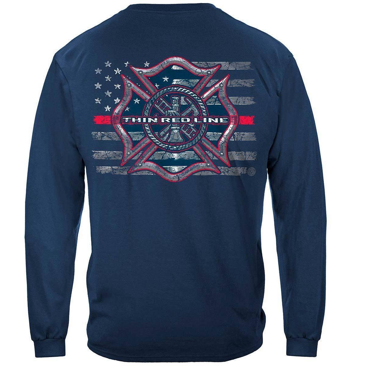 Firefighter Thin Red Line T-Shirt - Military Republic