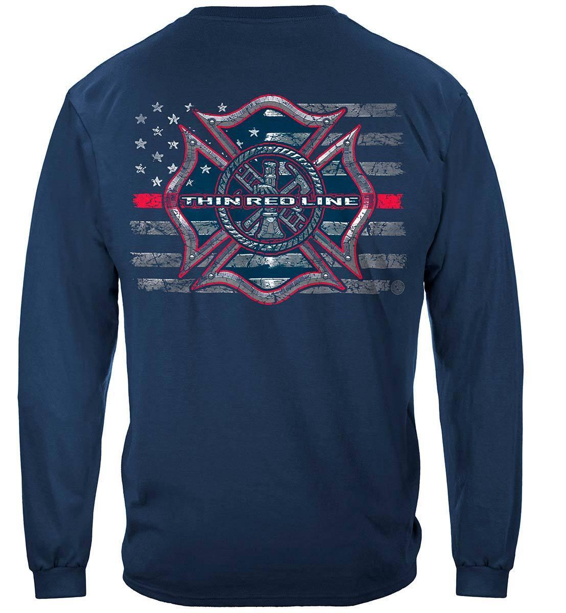 Firefighter Thin Red Line Hoodie - Military Republic