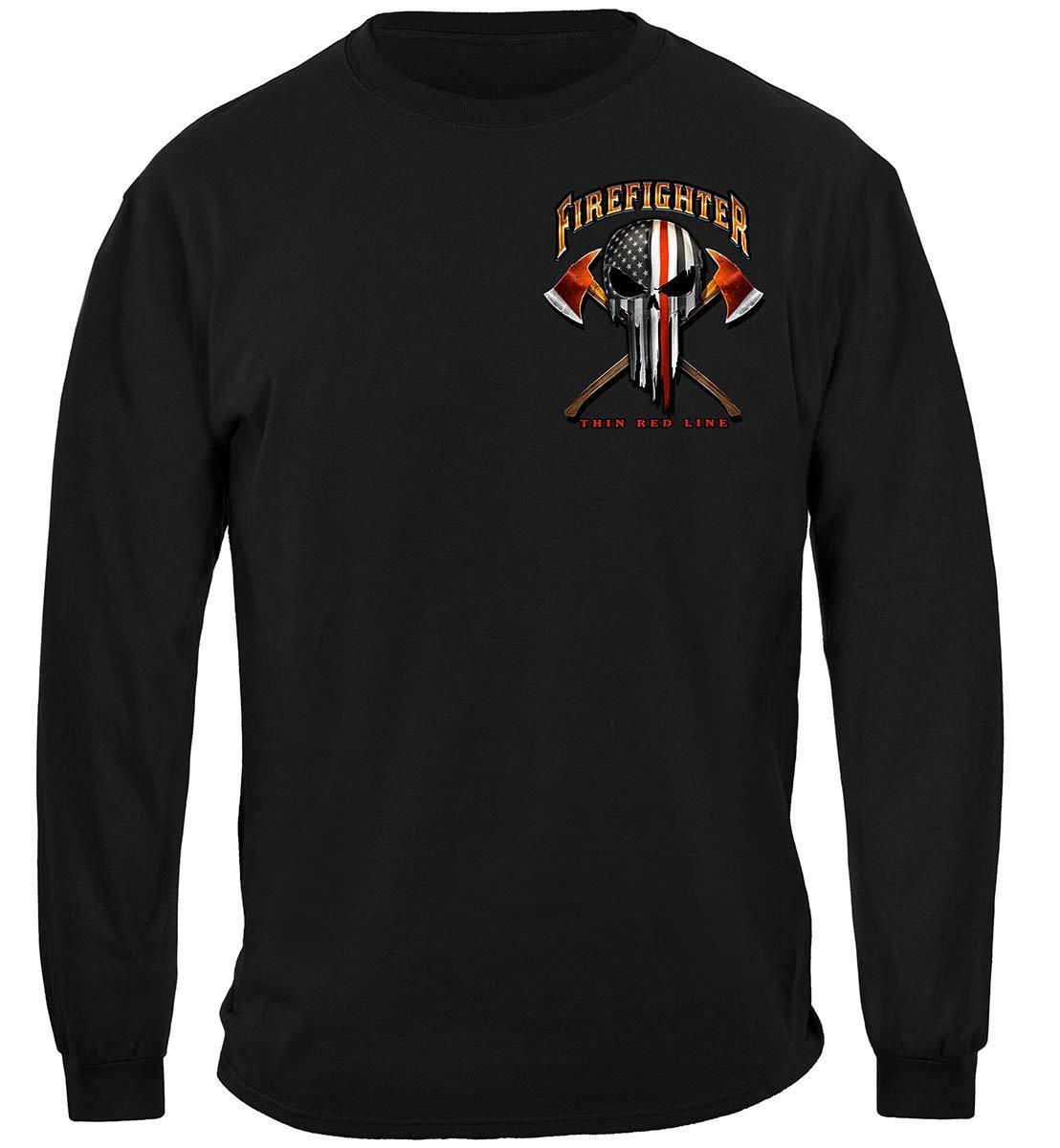 American Pride Firefighter Skull of Freedom Hoodie - Military Republic