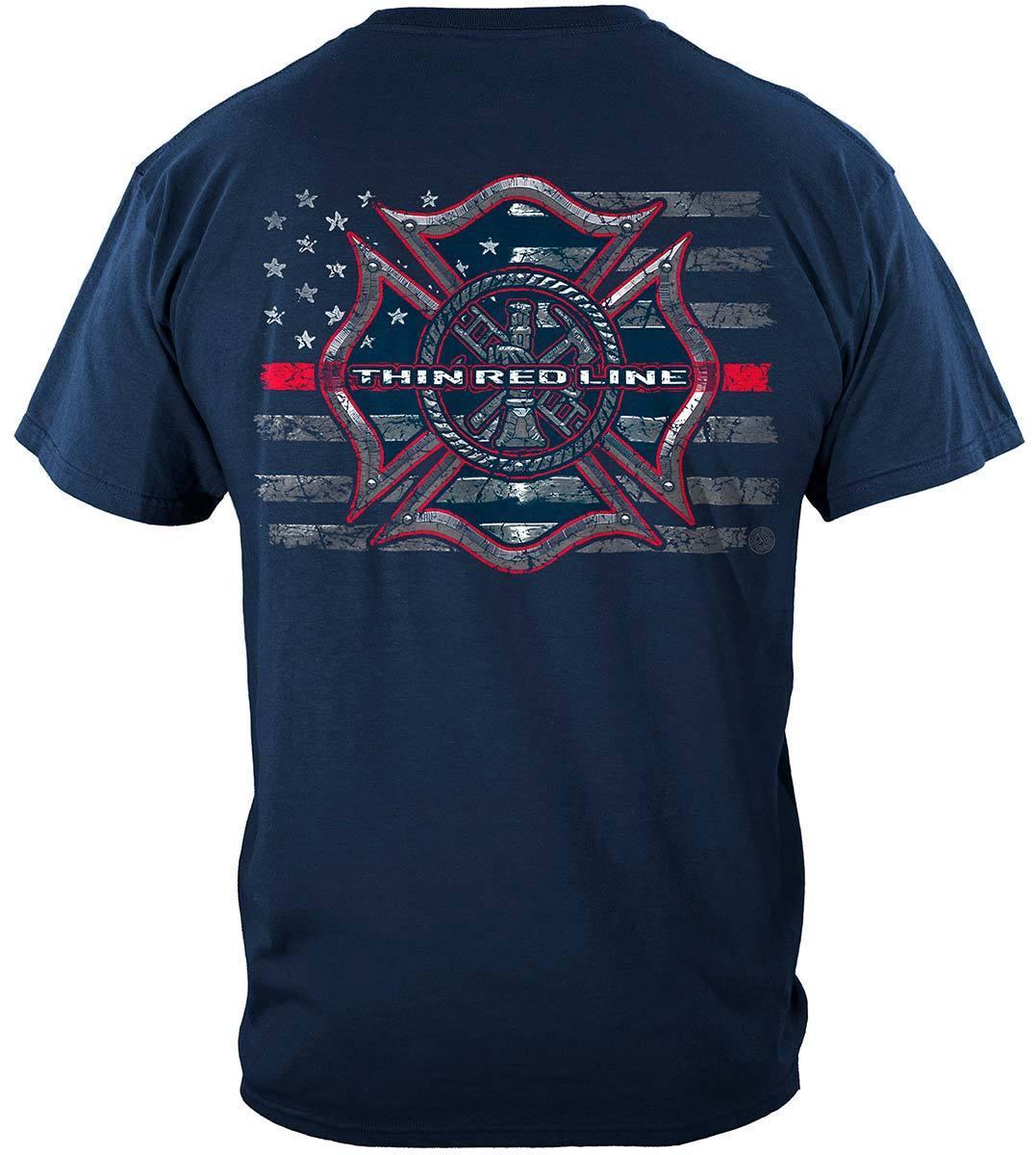 Firefighter Thin Red Line Hoodie - Military Republic