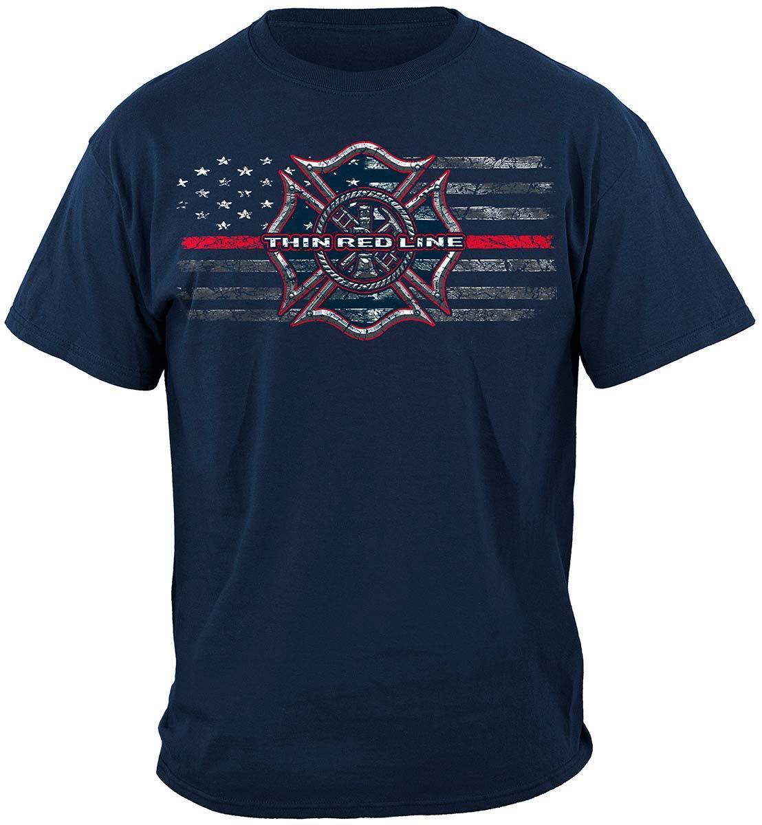 Firefighter Thin Red Line Hoodie - Military Republic