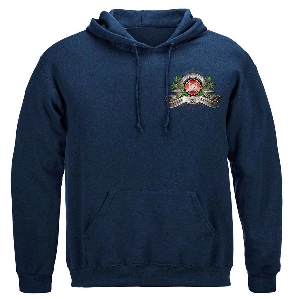 United States Firefighter Traditional Anique Pump Truck Premium Long Sleeve - Military Republic
