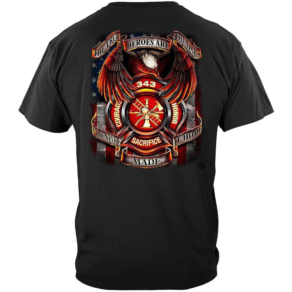 Firefighter True Hero T-shirt - Military Republic