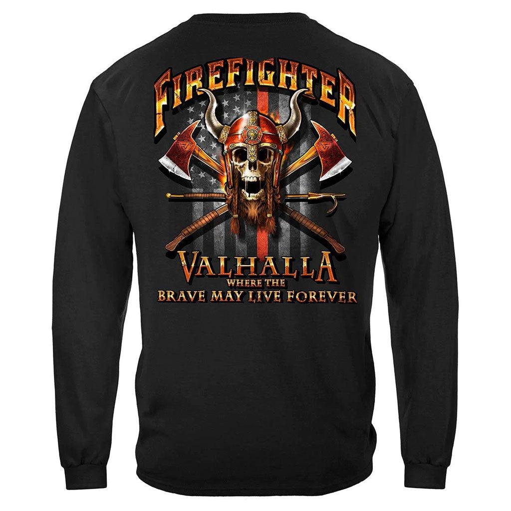 United States Firefighter Viking Premium Hoodie - Military Republic