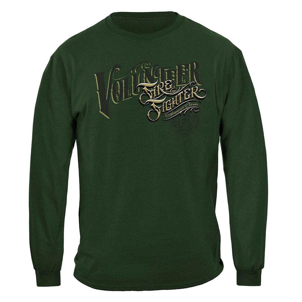 United States Firefighter Volunteer American Classic Premium T-Shirt - Military Republic