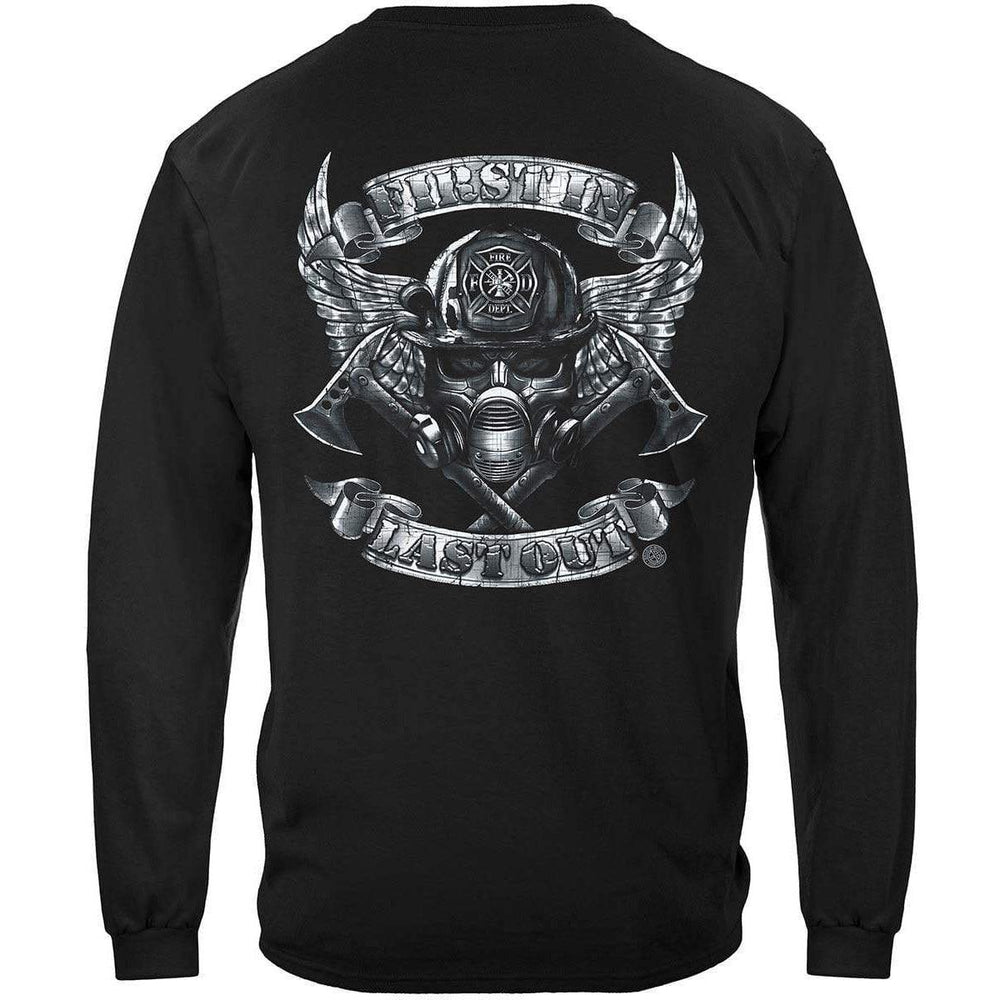 First In Last Out Firefighter Long Sleeve - Military Republic
