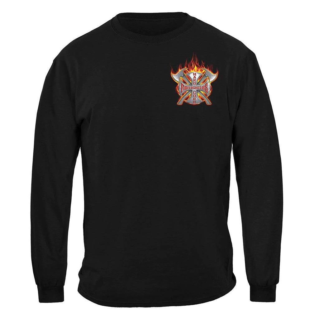 United States Hard Core Firefighter Premium Long Sleeve - Military Republic