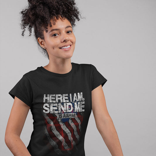 Here I am Send Me Isaiah 6:8 Christain T-shirt