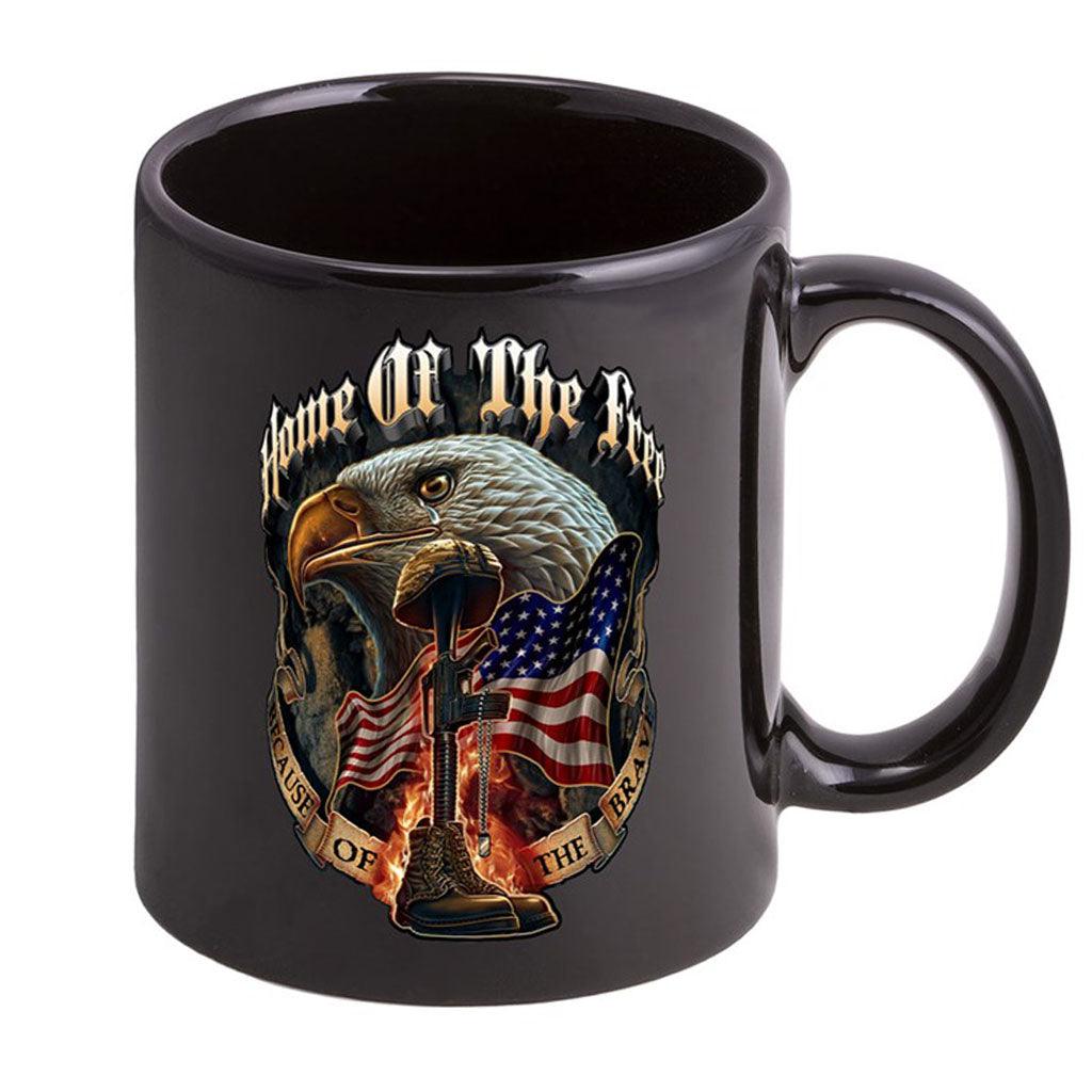 Home of the Free because of the Brave Stoneware Mug Set - Military Republic