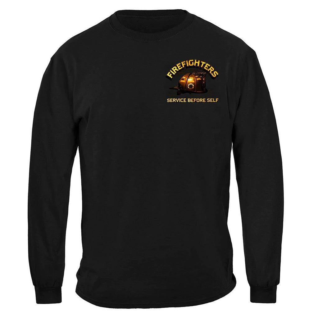 United States Elite Home Is Where You Hang Your Hat Firefighter Premium Long Sleeve - Military Republic