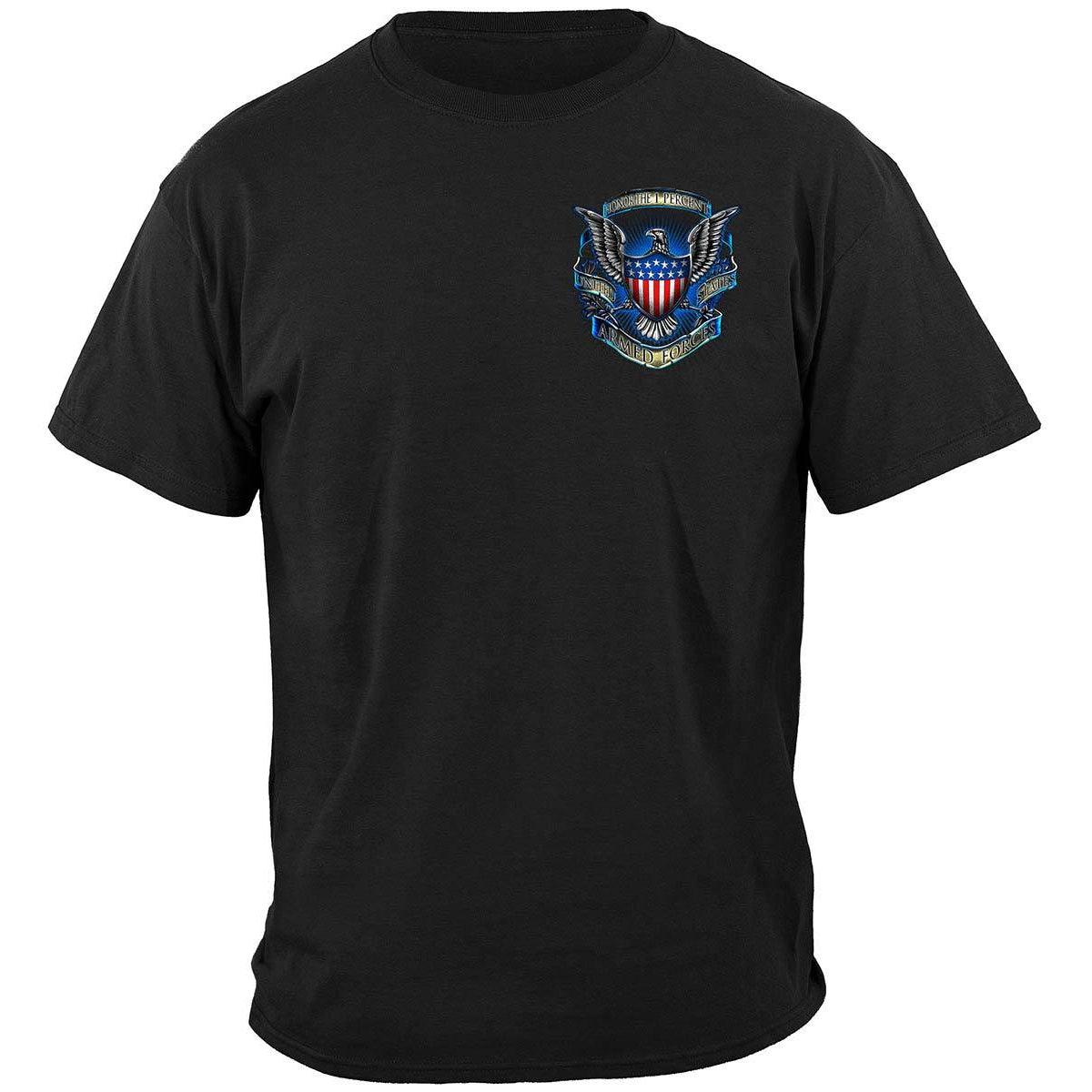 Honor The 1 Percent Long Sleeve - Military Republic