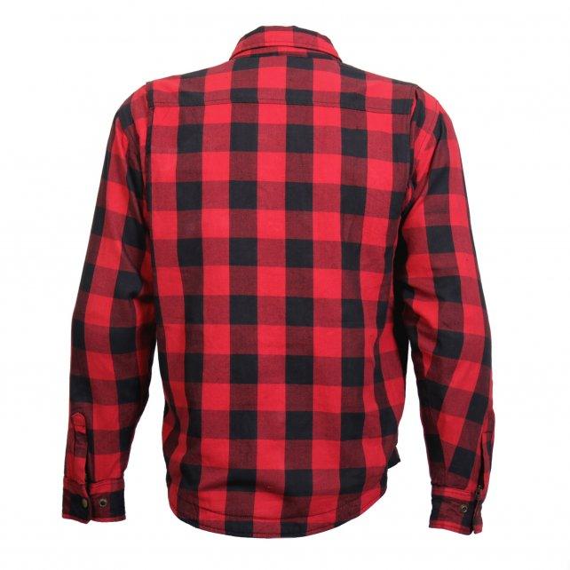 Hot Leathers Red and Black Armored Flannel Jacket - Military Republic