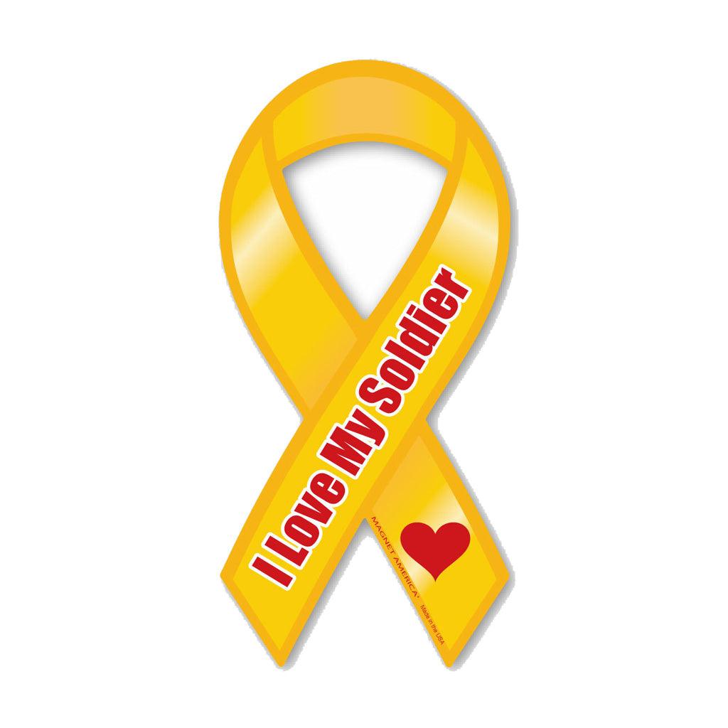 United States Army I love my Soldier Ribbon Magnet (3.88" x 8") - Military Republic