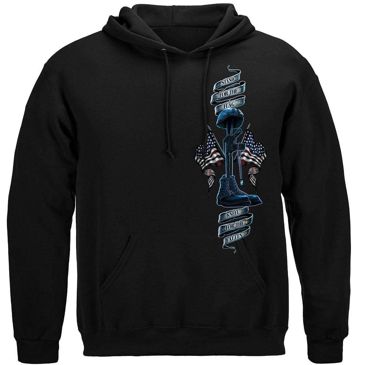 I Stand For The Flag Kneel For The Fallen Premium Long Sleeve - Military Republic