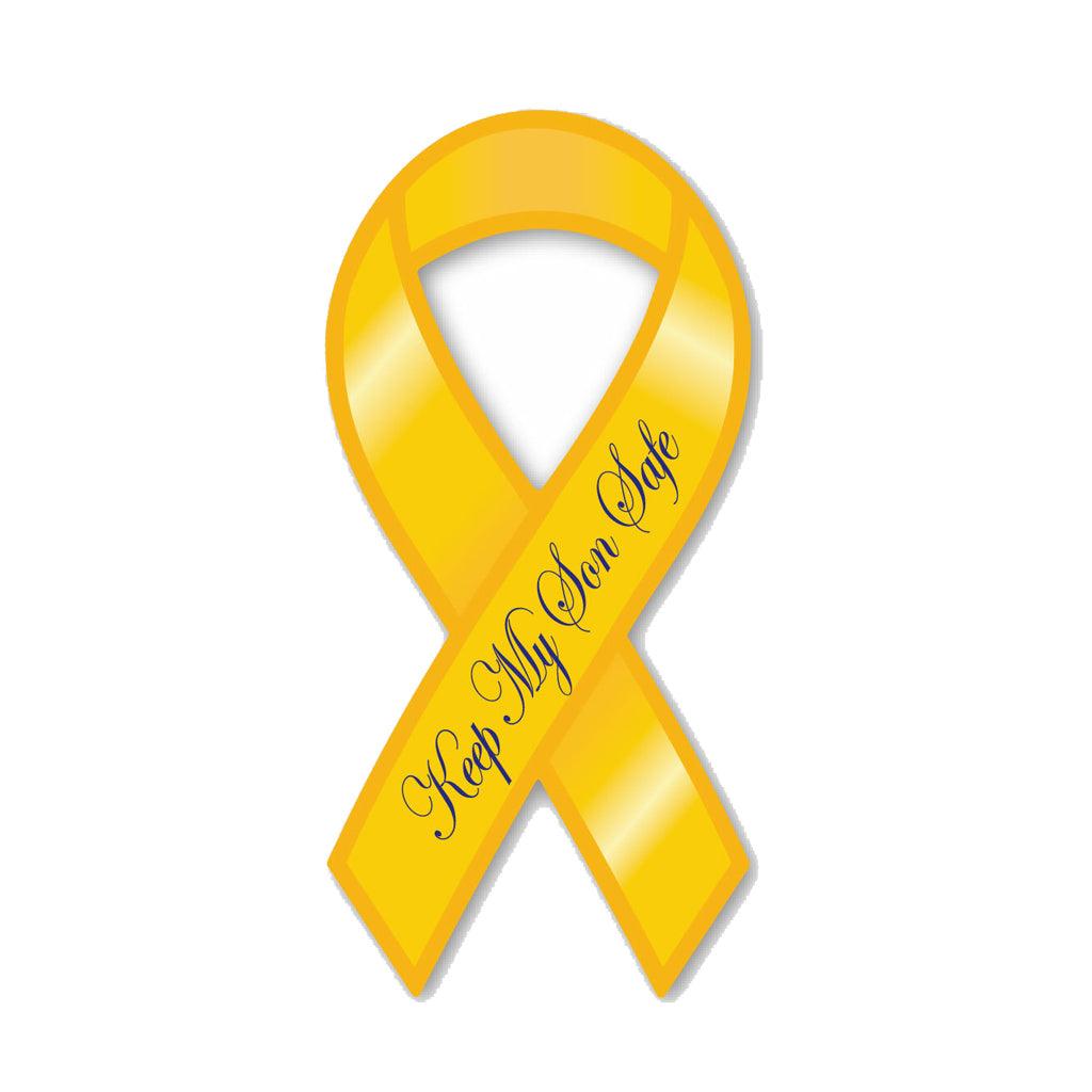 United States Patriotic Keep my Son Safe Ribbon Magnet (3.88" x 8") - Military Republic