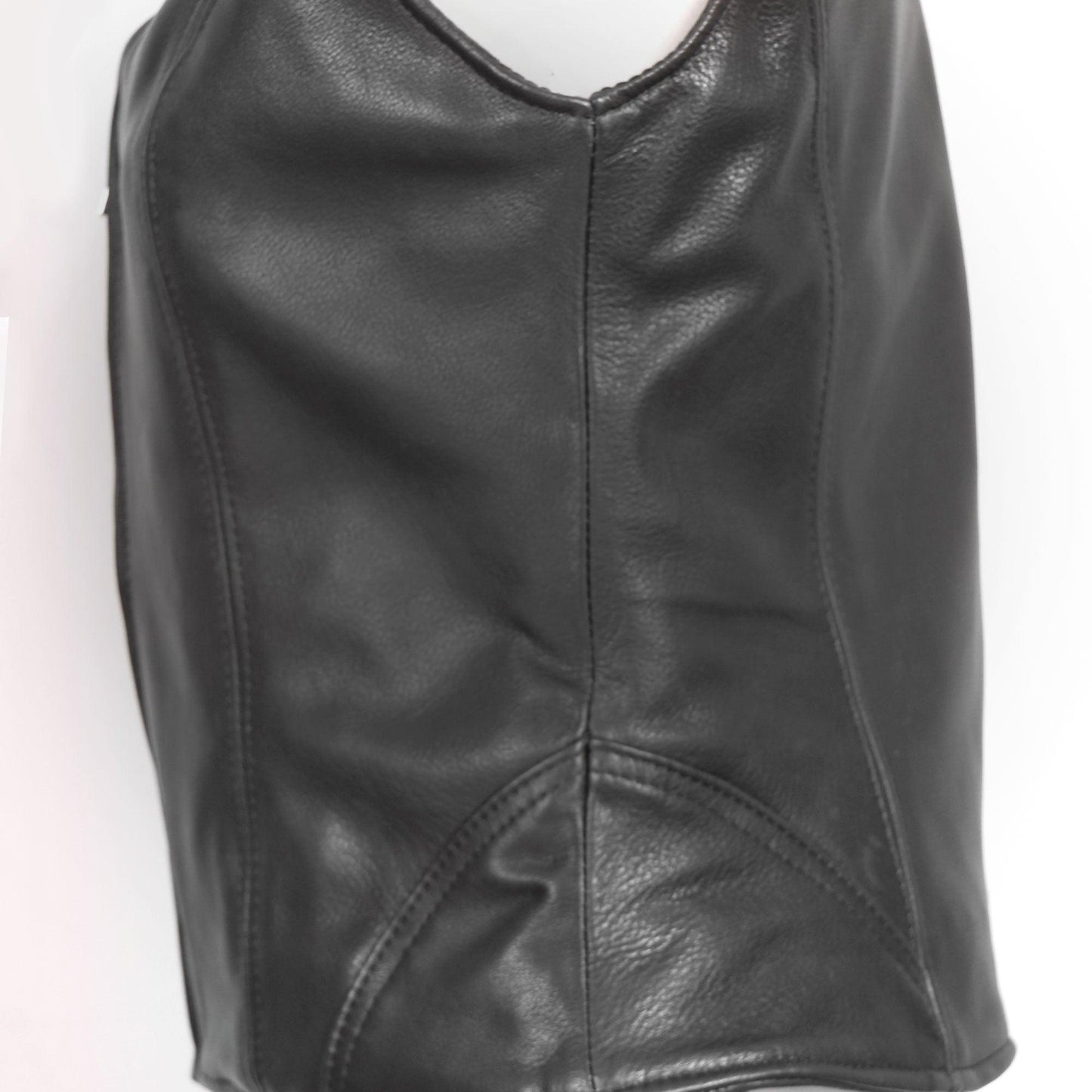 Ladies Zipper Front Vest Hot Leathers Limited Run - Premium USA Made Leather - Military Republic