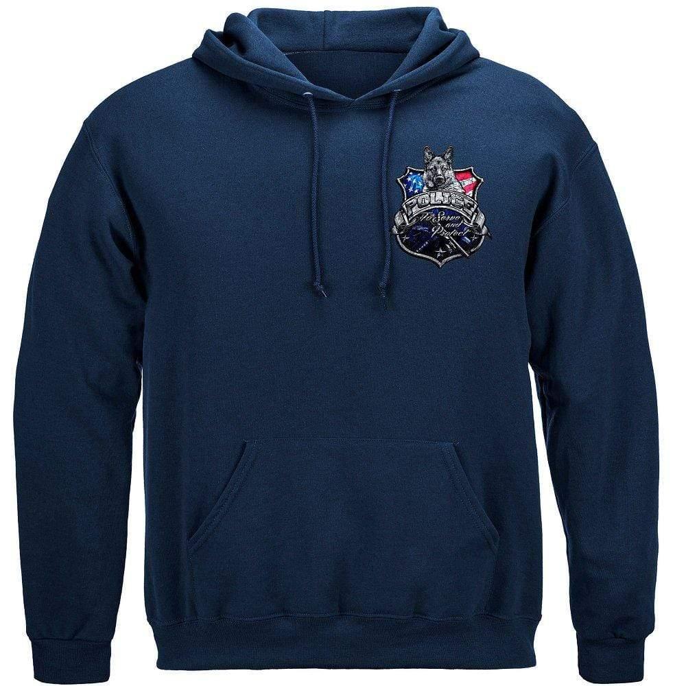 Law Enforcement- To Serve & Protect - Foil T-Shirt - Military Republic