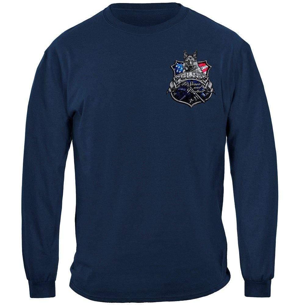 Law Enforcement- To Serve & Protect - Foil T-Shirt - Military Republic