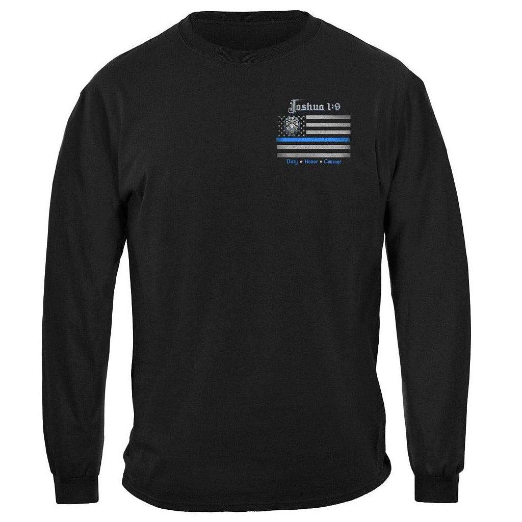 United States Law Enforcement Joshua 1:9 Premium Hoodie - Military Republic