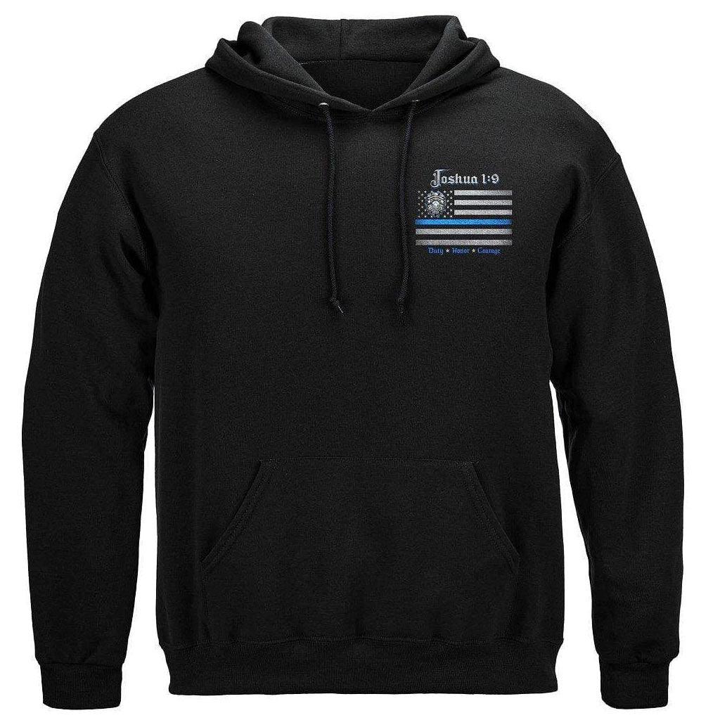 United States Law Enforcement Joshua 1:9 Premium Hoodie - Military Republic