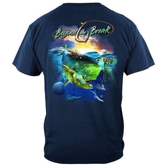 United States MAHI Dolphin Fish Beyond The Break Premium T-Shirt - Military Republic