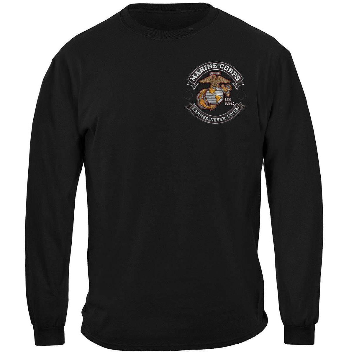 Marine Corps Biker Hoodie - Military Republic